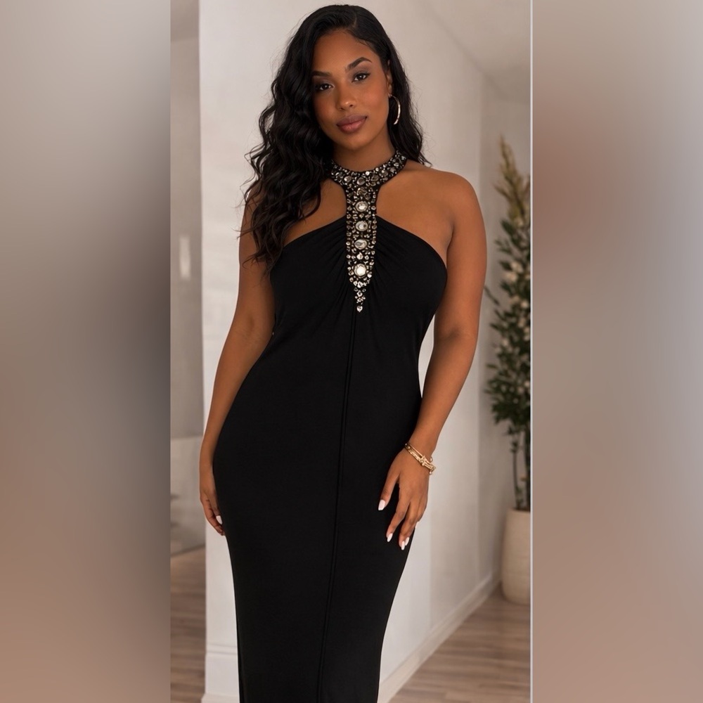 Laundry By Shelli Segal Black Maxi Dress